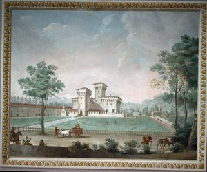 Cafaggiolo Medicean 别墅（新鲜） 作者 学校意大利语