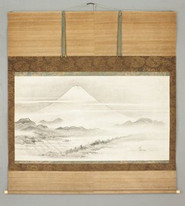 Kakemono, landscape of Mt. Fuji 作者 日本学校