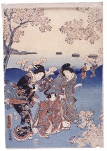 无题（彩色木刻） 作者 学校日语