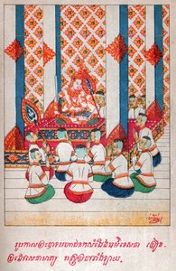 大乘本生。 （雕刻，约 1910 年） 作者 老挝学校