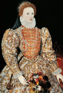 伊丽莎白一世女王，约1575年（面板油画