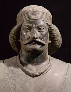 帕提亚战士，来自沙米，公元01世纪（青铜）（细节）。 作者 帕提亚学校