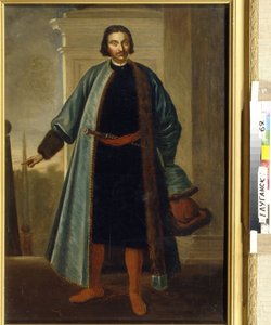 阿尼基塔-伊万诺维奇-列普宁亲王肖像（1668-1726 年）。(A. I. Repnin 王子肖像）。俄罗斯军人和政治家，在大北方战争（1700-1721 年）中表现出色，后担任利沃尼亚总督，是俄国革命的坚定支持者。 作者 学校俄语