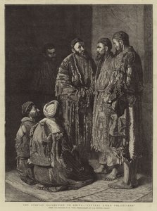 俄罗斯远征希瓦，《中亚政客》（版画） 作者 学校俄语