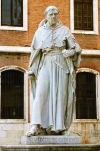 弗朗西斯科-西米内斯-德-西斯内罗斯（1436-1517）（大理石）。 作者 学校西班牙语