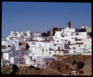 View on Vejer de la Frontera, Andalusia Spain 作者 学校西班牙语