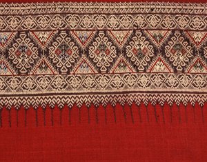 Detail of a phaa sin, Chiang Mai (silk)
