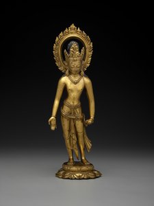 Padmapani，8世纪或–9世纪（镀金青铜） 作者 藏族学校