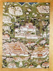 拉萨市代表，藏族泰卡，吉美博物馆，巴黎 作者 藏族学校