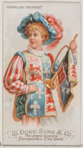 Heralds小号，来自乐器系列N82，用于Duke牌香烟，1888年。