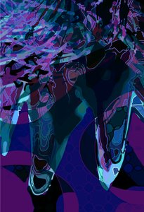 Artichoke_abst_vert3b (digital) 作者 斯科特·戴维斯（Scott J.Davis）