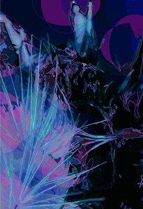 Artichoke_abst_vert5 (digital) 作者 斯科特·戴维斯（Scott J.Davis）