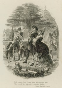 Scene from Moral Essays, by Alexander Pope (engraving)