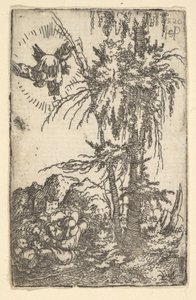 约阿希姆接受圣母诞生的承诺，1520年。 作者 塞巴尔德·比哈姆