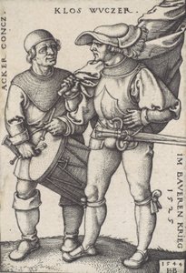 旗手和鼓手，1544年。 作者 塞巴尔德·比哈姆