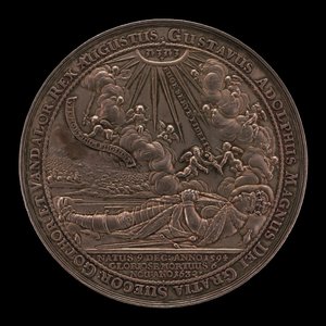 古斯塔夫二世-阿道夫之死，1594-1632，瑞典国王1611年[正面]，1634年。 作者 塞巴斯蒂安·达德勒