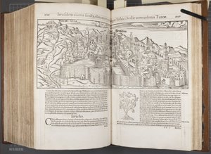 Cosmographia，Fol 1016-1017,1544 作者 塞巴斯蒂安·芒斯特（Sebastian Munster）