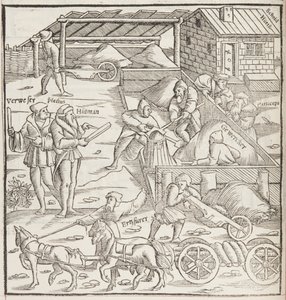 Cosmographia，Fol 436 的细节（雕刻） 作者 塞巴斯蒂安·芒斯特（Sebastian Munster）