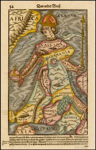 欧罗巴·里贾纳（Europa regina），1570年，来自宇宙学家的欧洲女王