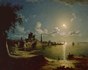 月光场景，南安普敦，1820年