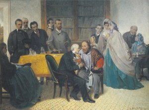 1862 年 3 月 15 日，朱塞佩-加里波第拜访亚历山德罗-曼佐尼