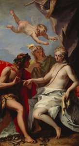 巴克斯和阿里阿德涅（布面油画） 作者 塞巴斯蒂亚诺·里奇（Sebastiano Ricci）