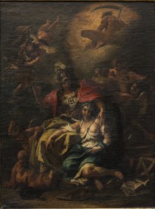 密涅瓦（布面油画 作者 塞巴斯蒂亚诺·里奇（Sebastiano Ricci）