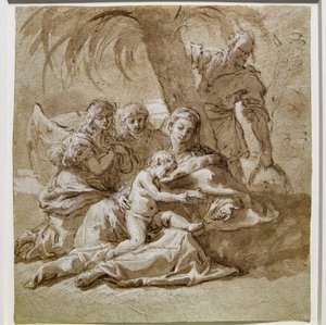 飞往埃及途中的休息 作者 塞巴斯蒂亚诺·里奇（Sebastiano Ricci）