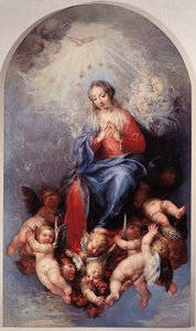 无暇的圣母玛利亚》（布面油画 作者 塞巴斯蒂亚诺·里奇（Sebastiano Ricci）