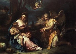 逃往埃及的其余部分 作者 塞巴斯蒂亚诺·里奇（Sebastiano Ricci）