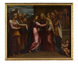 瞻礼》（布面油画） 作者 