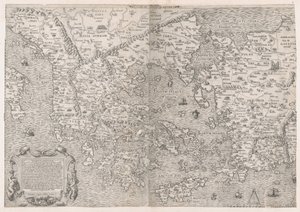 Speculum Romanae Magnificentiae：希腊地图，16世纪中叶，16世纪中叶。 作者 塞巴斯蒂亚诺迪雷