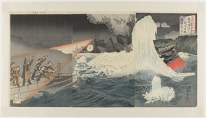 日俄战争：锦缎图像之二
Nichiro kôsen nishikie ni 作者 清斋