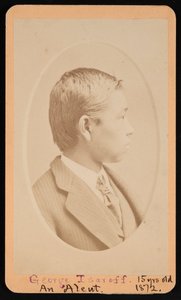 乔治-沙罗夫1858-1880年的肖像，1872年11月。 作者 塞莱克和费舍尔