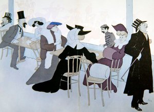 冰宫，约1905年（彩色平版印刷）。 作者 塞姆
