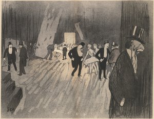 芭蕾的后台c。 1900年。 作者 塞姆