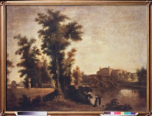 圣彼得堡附近的风景。谢苗-费奥多罗维奇-什切林（Semion Shchedrin）（1745-1804 年）的画作，布面油画