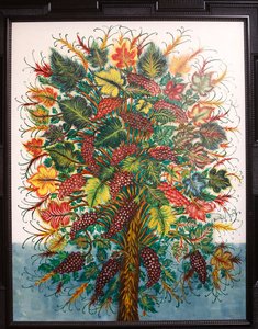 葡萄，约1930年（布面油画 作者 塞拉芬·路易斯