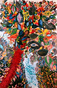 天堂之树》，约 1929 年（布面油画） 作者 塞拉芬娜（1864年1942年）路易斯