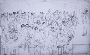 喜剧演员在家里休息，1916年 作者 谢尔盖·亚历山德罗维奇·波利亚科夫