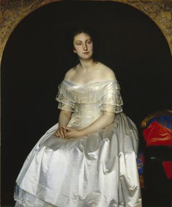 玛丽亚-瓦西里耶夫娜-沃隆佐娃公主的肖像 1819-1894，1851年 作者 谢尔盖·康斯坦丁诺维奇·扎良科