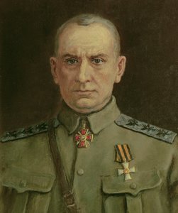 最高统治者和俄罗斯海军上将高尔察克 (1874-1920)（布面油画） 作者 谢尔盖·瓦列诺维奇笔