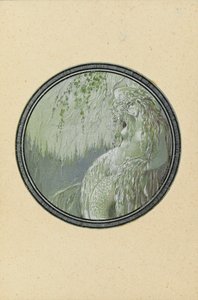 鲁萨尔卡。普希金（A. Pushkin），1921-1926年为鲁斯兰（Ruslan）和柳德米拉（Lyudmila）诗作插图。