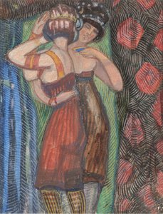 两个女人。 作者 谢尔盖·尤里耶维奇·苏代金