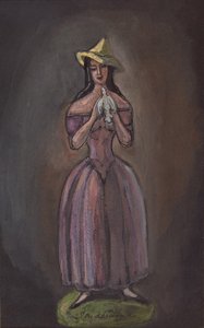 紫色的奥尔加·格列波娃-Sudeikina的女人
