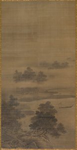 景观，15世纪末至16世纪初。 作者 SesshûTôyô