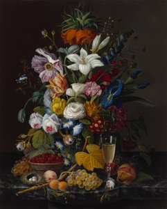 维多利亚时代的花束，约1850-55年（布面油画）