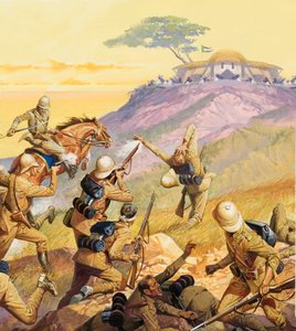 英国士兵进攻布尔人阵地 作者 塞韦里诺·巴拉尔迪