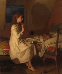 金锁记的故事，约1870年（布面油画） 作者 西摩·约瑟夫·盖