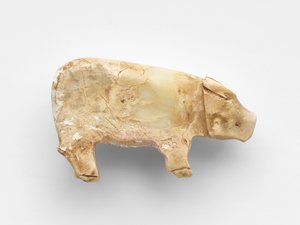 水牛形式的吊坠，约公元前1100-1000年 作者 商代中文学校